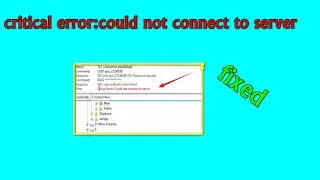 FileZillas error during file transfer |critical error Could not connect to server