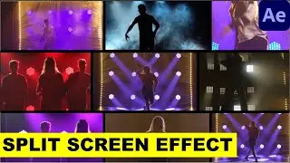 Create Dynamic Split Screen Video Effect in After Effects Tutorial