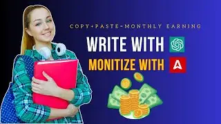 CHATGPT+ADSTERRA TRICK 100$ || CHATGPT ARTICLE WRITING EARN money IN 2024