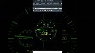 Automatic clock #autocad #cadtips