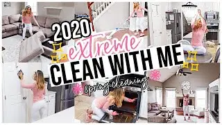 2020 EXTREME SPRING CLEAN WITH ME! HOUSE CLEANING MOTIVATION FOR HOMEMAKERS + SAHM! 