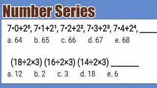 Number Series: 7•0+2⁰, 7•1+2¹, 7•2+2², 7•3+2³, 7•4+2⁴, ? Lumabas