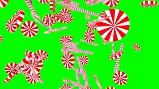 Candy falling green screen Free 4K overlay