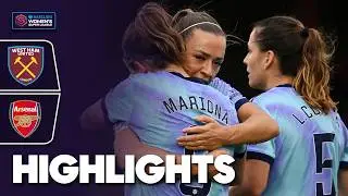 Gunners Fire Two Past Hammers | Arsenal v West Ham United Highlights | Barclays WSL 2024-25