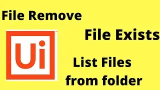 File Delete in UiPath RPA | Path Exists in UiPath |List all files from folder in uipath