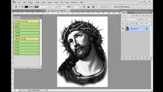 One Clicksep Stochastic and Halftone Process (Photoshop Action Tools)