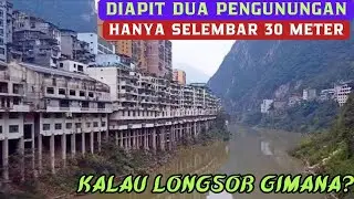 DIAPIT OLEH DUA PENGUNUNGAN ! BEGINILAH PENAMPAKAN KOTA TERSEMPIT DI DUNIA