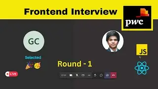 PWC - Big4 ReactJs Frontend Interview |  🎉 Selected | (Round-1) | Mid-Senior 