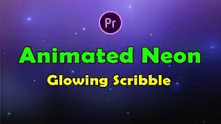 A Big Pack of Animated Neon Glowing Scribble Elements for Premiere Pro