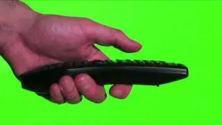 Remote Green Screen From Side - Chroma Key - No Copyright