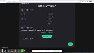 How to create an IDO pool with the IDOFactory launchpad app?