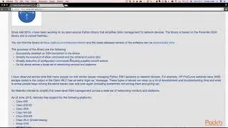 Enterprise Automation with Python: Installation of Netmiko Python Module| packtpub.com