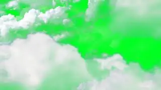 Green Screen | Chroma Key | Animation flying through the clouds on the green screen | HD