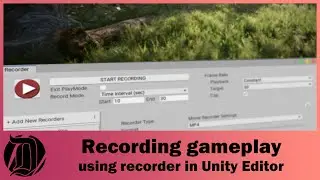 Recording gameplay in Unity without ever leaving the editor for free, official solution!