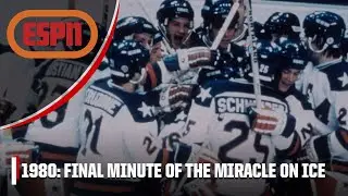 FINAL MINUTE of the Miracle on Ice ⛸️ | Iconic Moments