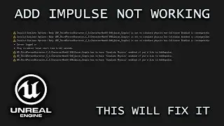How to Fix Add Impulse NOT WORKING  - Unreal Engine 5