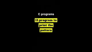 Program to print the pattern