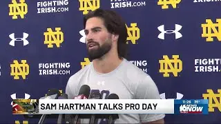Notre Dame Pro Day: Sam Hartman talks moving on to next level