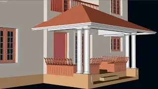 CREATE 3D HIPPED ROOF  | AUTOCAD 3D HIPPED ROOF