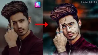 Picsart Crack Face CB Editing 🔥 | Picsart Photo Editing | Picsart Editing New Style | Xyaa Edits🔥