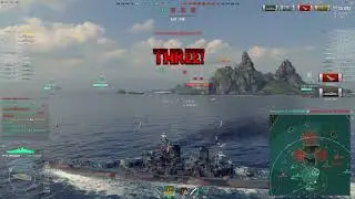 World of Warships - [Tier IX] USS Missouri on Two Brothers [2018.05.26], Build 0.7.4.1