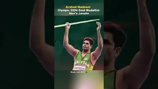 Arshad Nadeem Olympic 2024 Gold Medalist Men's Javelin