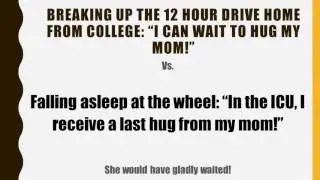 Distracted Driving PPT by Bonnie Long - Terry Bryant 2017 Scholarship Honorable Mention