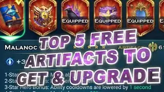 TOP 5 Free Artifacts To Get & Upgrade (Paying & Free Players) - Art of Conquest