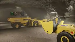 Mining Animation 4K UHD: Loading The Dump Truck