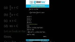 INDEFINITE INTEGRATION - 6 #maths #education