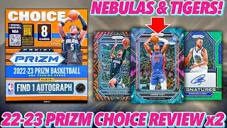 NEBULA & TIGER HUNTING! 🌌🐅 2022-23 Panini Prizm Basketball Asia Choice Box Break Review x2