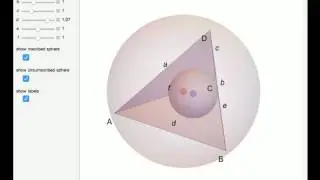 Inscribed and Circumscribed Spheres of a Tetrahedron