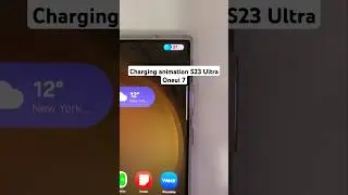Samsung Galaxy S23 Ultra charging animation in Oneui 