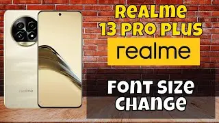 Font Size Change Realme 13 Pro Plus || How to change font size || How to set font styling {Easy}