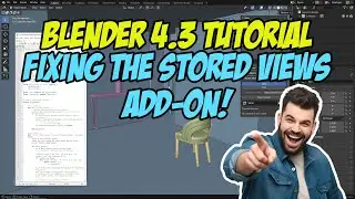 Blender 4.3 Tutorial: How to fix Stored Views in Blender 4.3?