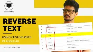 Reverse text and break text using custom pipes in angular | in simplest way