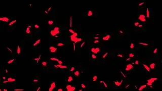 3d hearts overlay - HD video overlay