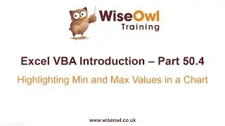 Excel VBA Introduction Part 50.4 - Highlighting Min and Max Values in a Chart