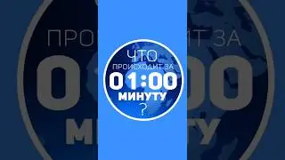 Что происходит за 1 минуту в мире?