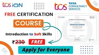 TCS Online Free Courses With Certificate | Introduction to Soft Skills Course | Free Online Courses