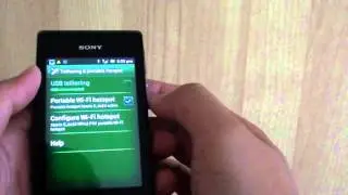 Sony Xperia E: How to Enable/Disable Wi-Fi Hotspot