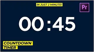 Make A Countdown Timer! in Premiere Pro l In just 2 Minutes