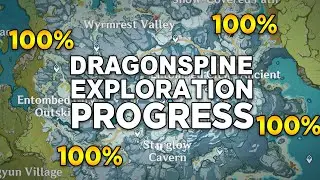 DRAGONSPINE 100% Exploration Progress Genshin Impact #shorts