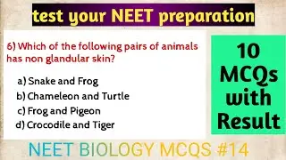 test your NEET preparation | biology MCQs | NEET 2021 || Part-14