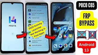 Poco C65 FRP Bypass - Activity Launcher Not Working | Poco C65 Google Account Bypass Without Pc 2024