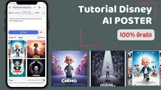 Tutorial cara membuat Disney AI Pixar Movie Poster