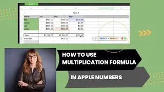 How To Use The Multiplication Formula For Cells In Apple Numbers