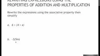 46 Properties of Addition and Multiplication (3.1)