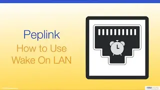 Peplink - How to Use Wake on LAN