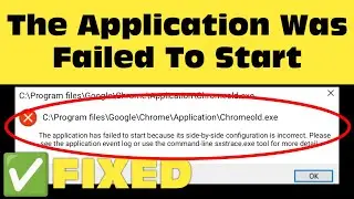Fix The application has failed to start because its side-by-side configuration is incorrect